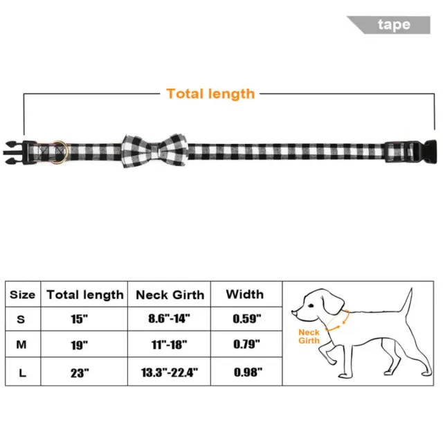 Collare per cane/gatto con papillon taglia M NUOVO