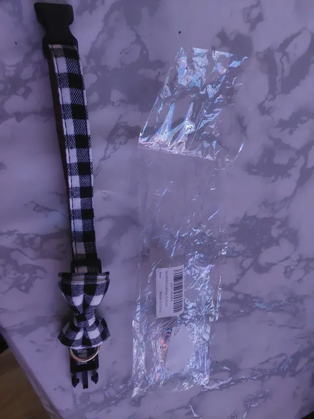 Collare per cane/gatto con papillon taglia M NUOVO