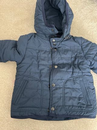 Casaco acolchoado bebé azul