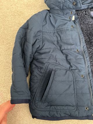 Casaco acolchoado bebé azul