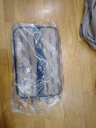 Bolsa de ordenador y neceser eige y Marron  tela.