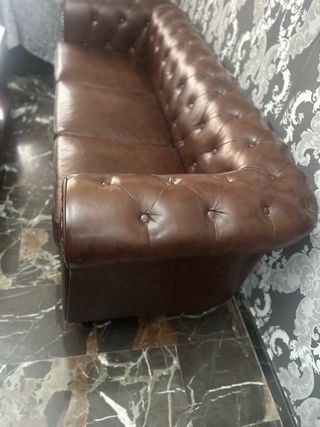 Sofá Chester de Piel Marrón