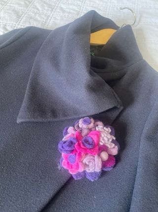 Cappotto lana Sile Benetton blu caldo