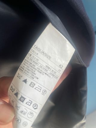 Cappotto lana Sile Benetton blu caldo