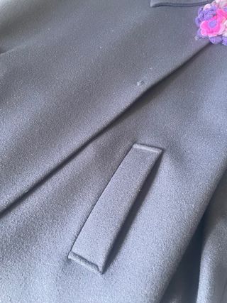 Cappotto lana Sile Benetton blu caldo