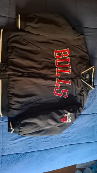 Chaqueta Chicago Bulls NBA Negra Roja