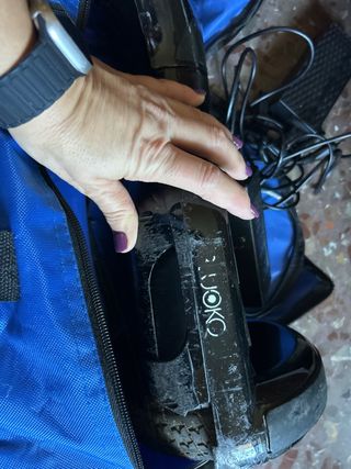 Hoverboard con funda azul,funciona perfectamente