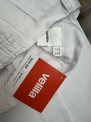 Pantalón Velilla Multibolsillos Blanco 44 L