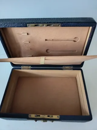 Joyero vintage piel flor