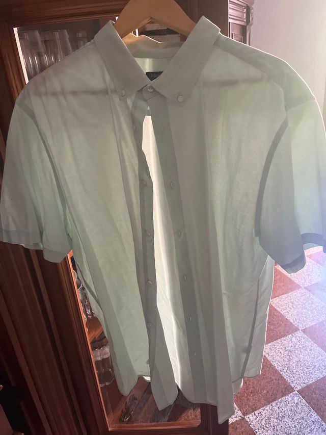 Camisa verde claro talla XXL/XL