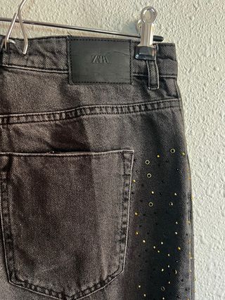 Pantalones Zara Tachuelas Talla 40