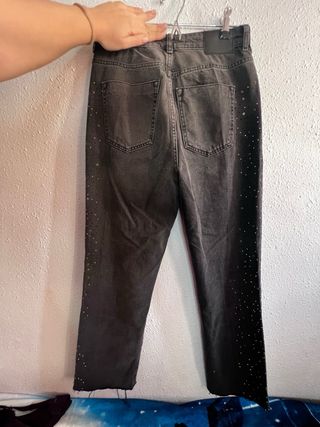 Pantalones Zara Tachuelas Talla 40
