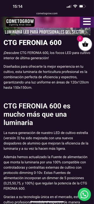 1 Panel LED 600W CTG FERONIA