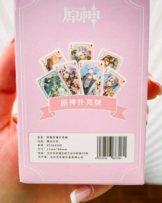 Carte Poker Genshin Impact Christmas Gift Family