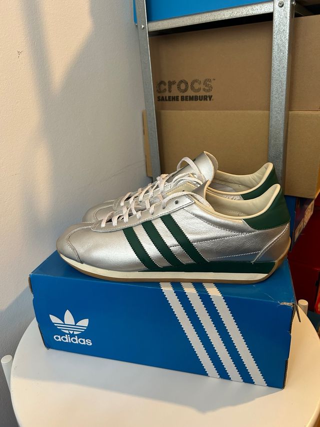 Adidas Country OG Plata y Verde