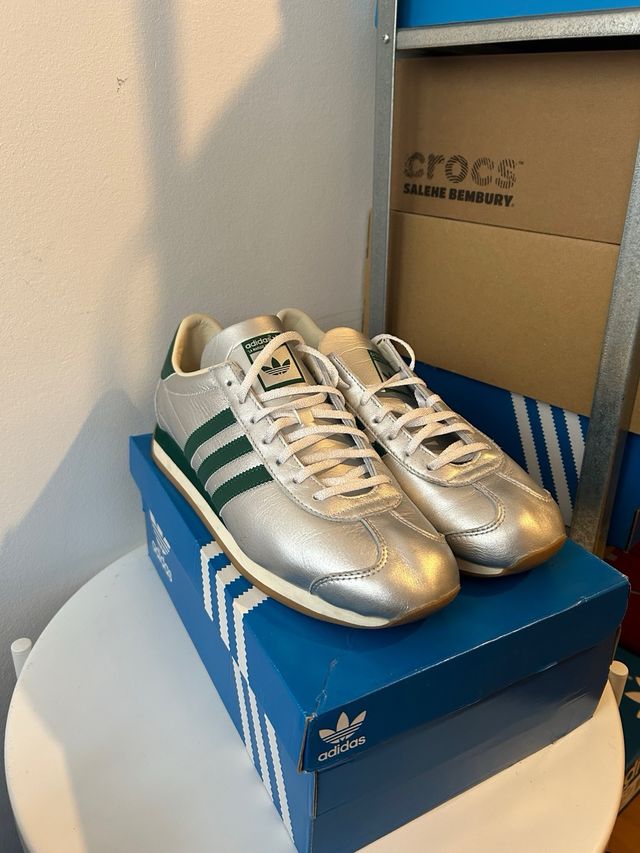 Adidas Country OG Plata y Verde