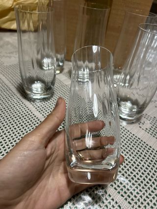 Set 6 Bicchieri Vetro