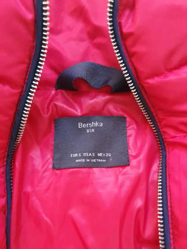 Chaqueta acolchada tricolor