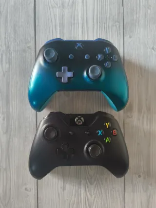 Lotto 2 Controller Xbox One Ocean Shadow + Nero