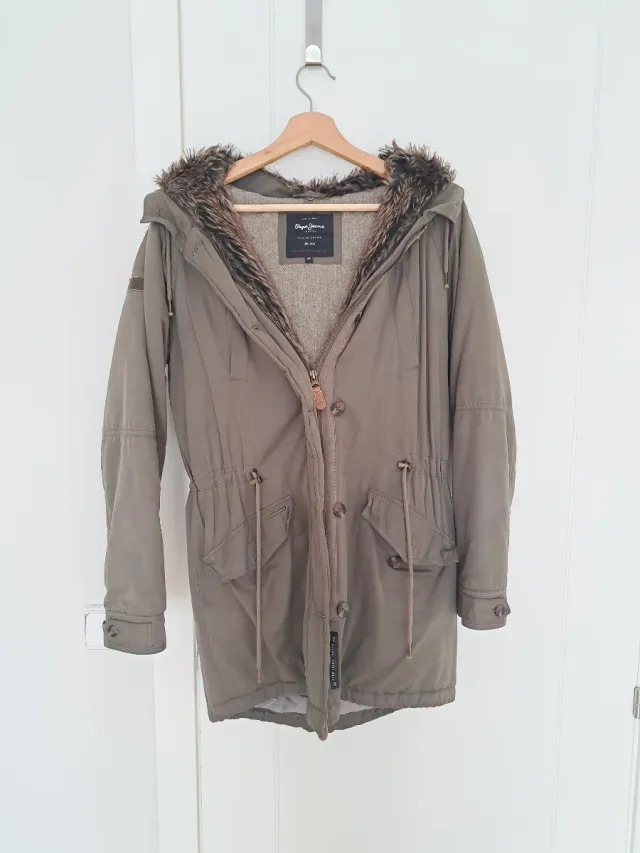 Abrigo Pepe Jeans verde militar mujer