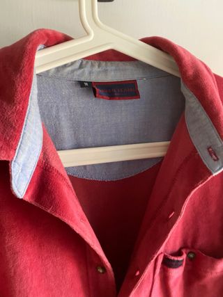 Camicia ciniglia vintage rossa