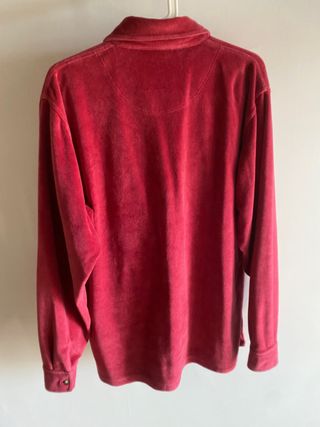Camicia ciniglia vintage rossa