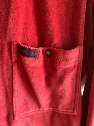 Camicia ciniglia vintage rossa