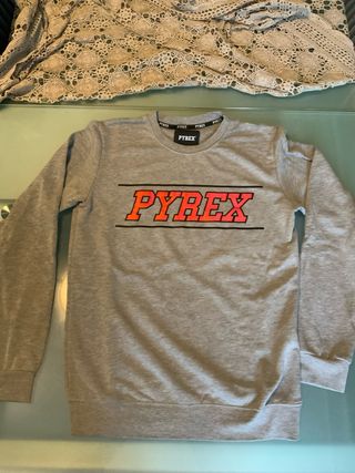 Felpa Pyrex Grigia con Logo