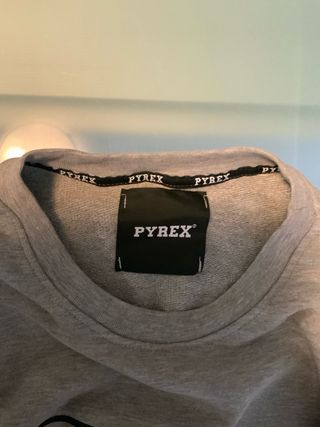 Felpa Pyrex Grigia con Logo