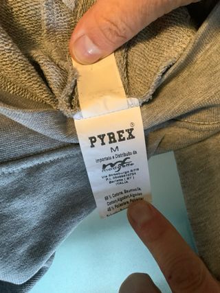 Felpa Pyrex Grigia con Logo
