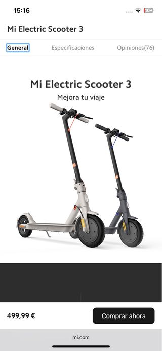 Patinete eléctrico Xiaomi Mi electric  Scooter 3