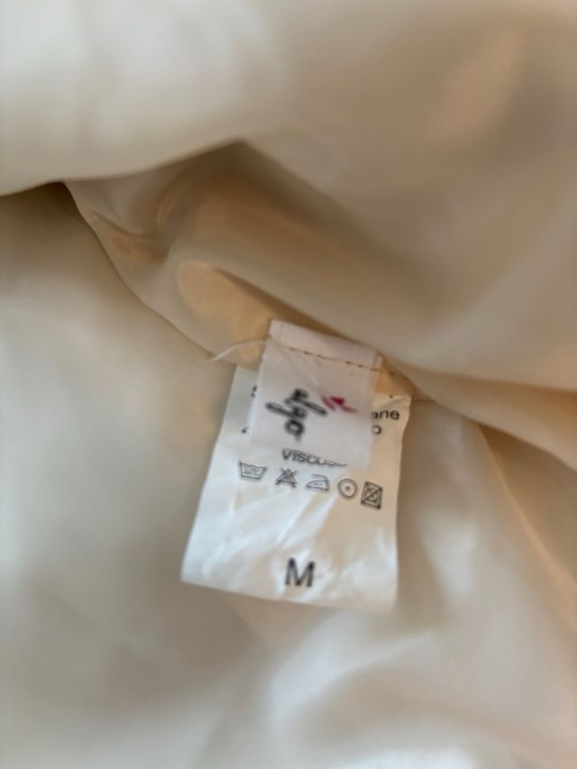 Chaqueta bomber beige talla M