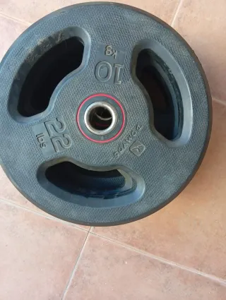 Dos Discos de pesa 10 kg y 25 lbs