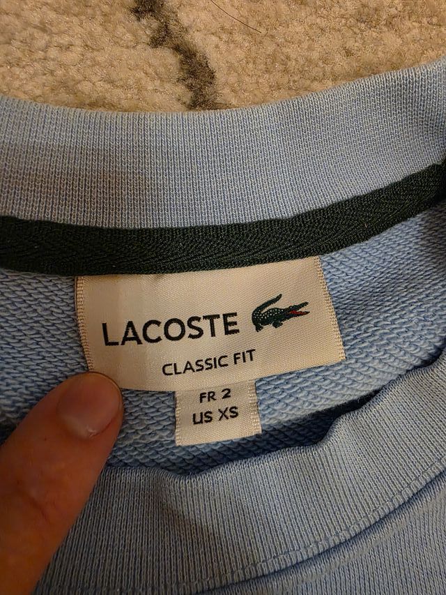Sudadera Lacoste Sin Capucha Azul XS