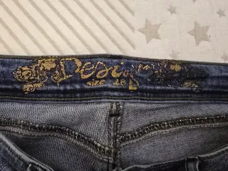 Pantalones vaqueros bordados mujer