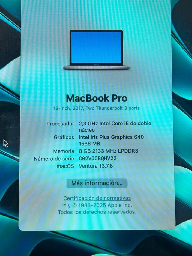 MacBook Pro 2017 i5/8GB