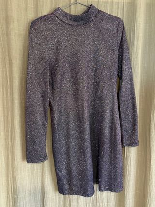 Vestido fiesta brillante espalda al aire