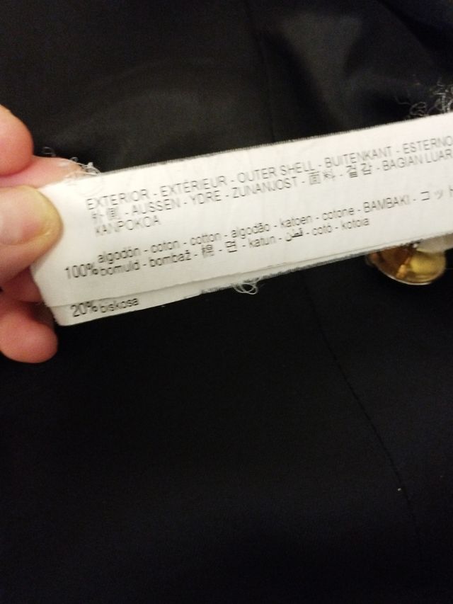 Blazer Zara Negro Doble Botonadura