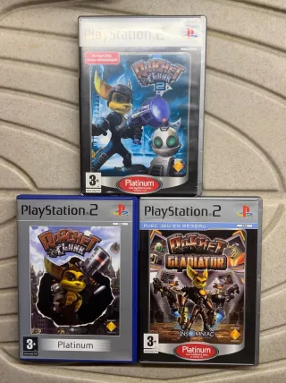 Lotto PS2 Ratchet & Clank 1, 2, 3 Gladiator