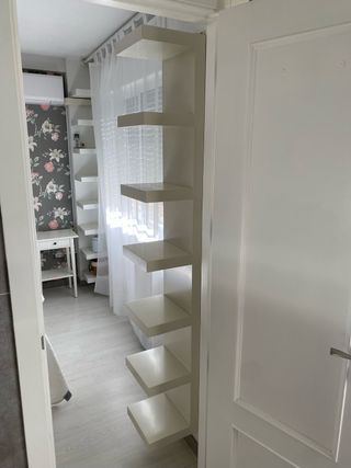 Estantería pared blanco roto, LACK 30x190cm