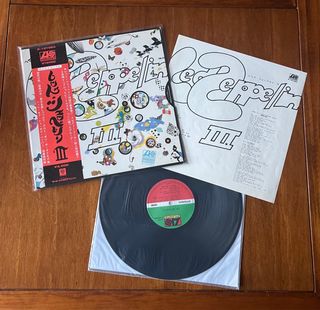 Led Zeppelin III Japan LP OBI + Póster