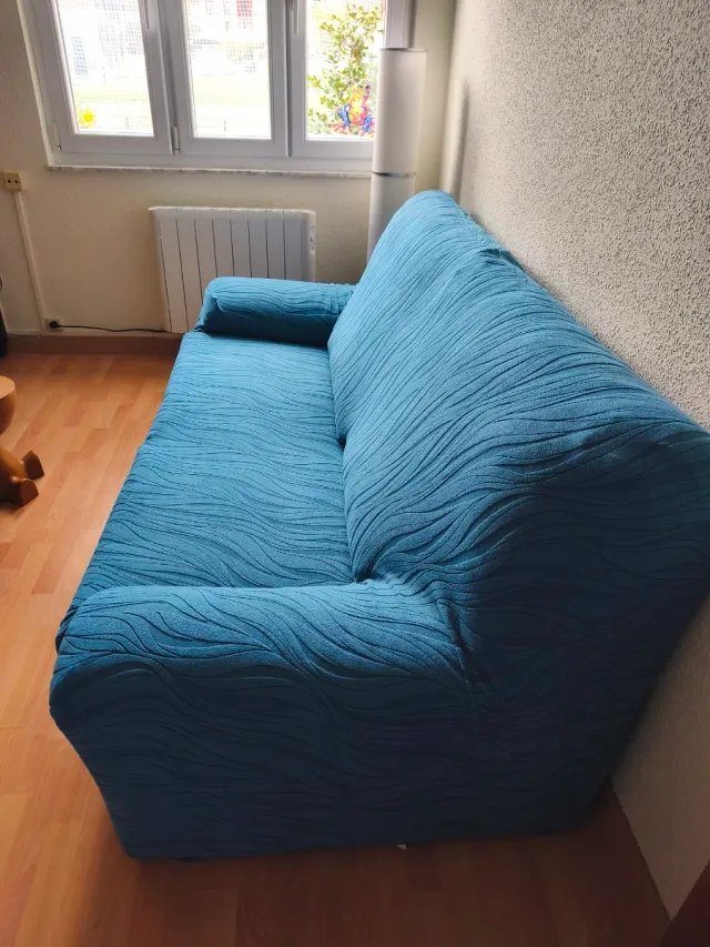 Funda para sofá azul