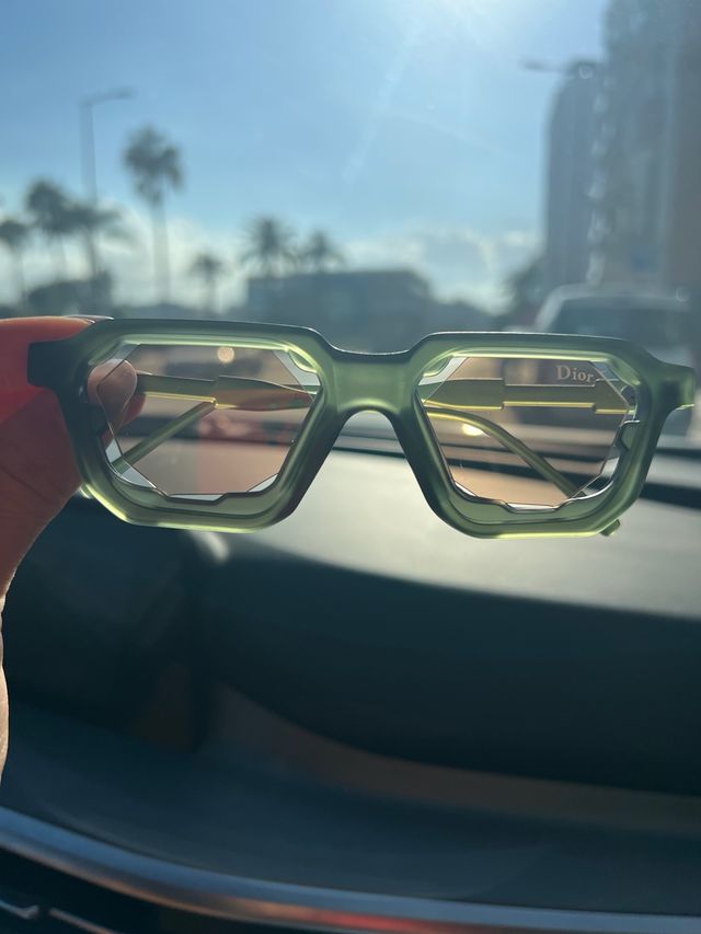 Occhiali da sole Dior unisex verdi