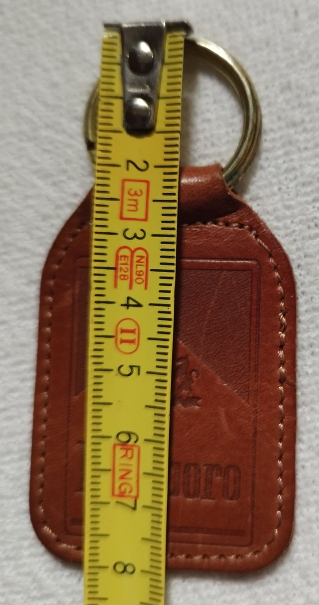 Llavero Marlboro Cuero Marrón