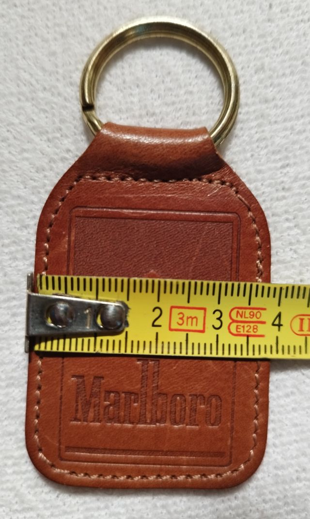 Llavero Marlboro Cuero Marrón