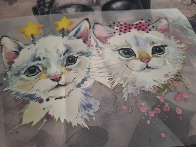 Pegatina decorativa para ropa de gatos