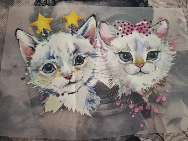 Pegatina decorativa para ropa de gatos