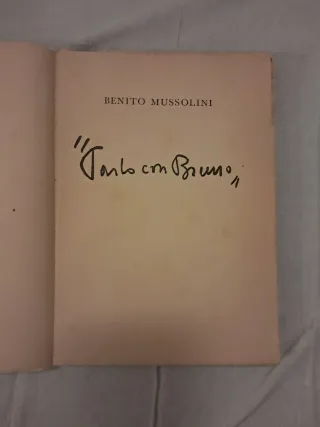 Libro Benito Mussolini 1941 Parlo con Bruno