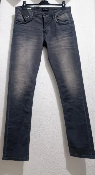 Vaquero Jack & Jones grises hombre