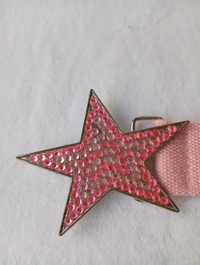 Cinturón juvenil estrella rosa 98 cm
